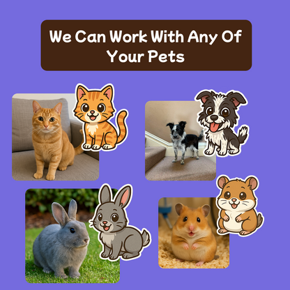 Custom Cartoon Pet Sticker